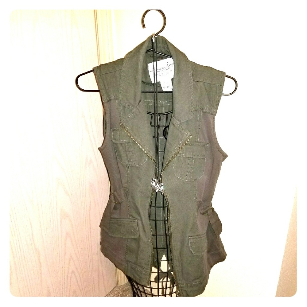 Edgy Sleeveless Jacket